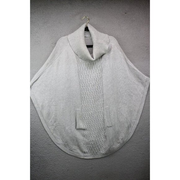 Cabi Cable Knit Sweater Poncho-Size Large- Hand Warmer - Picture 1 of 10